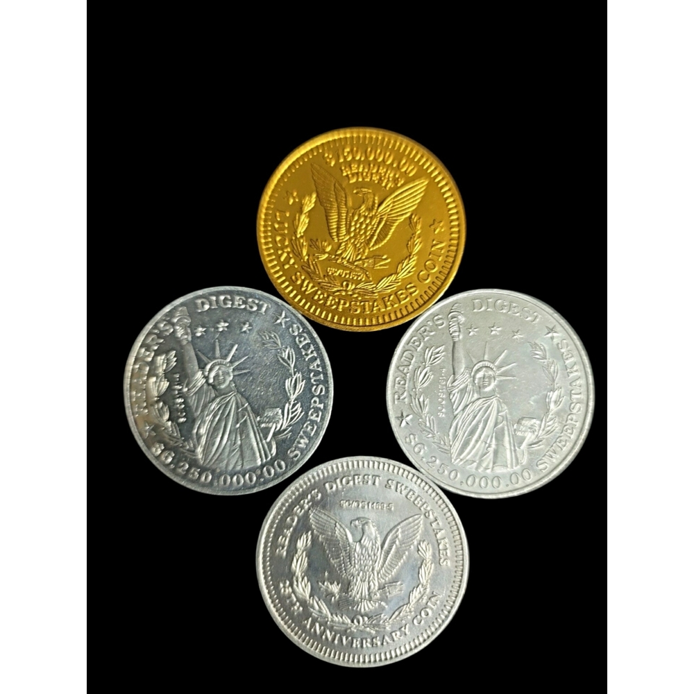 Vintage Reader's Digest Gold and Silver Sweepstakes Collector's  Coins